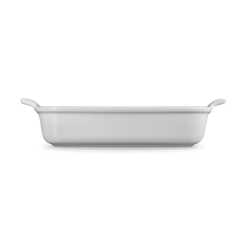 Stoneware Heritage Rectangular Dish, 32cm, White