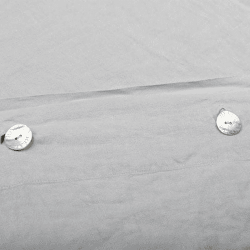 Image showing the Washed Linen Linen King Size Duvet Cover, Grey product.