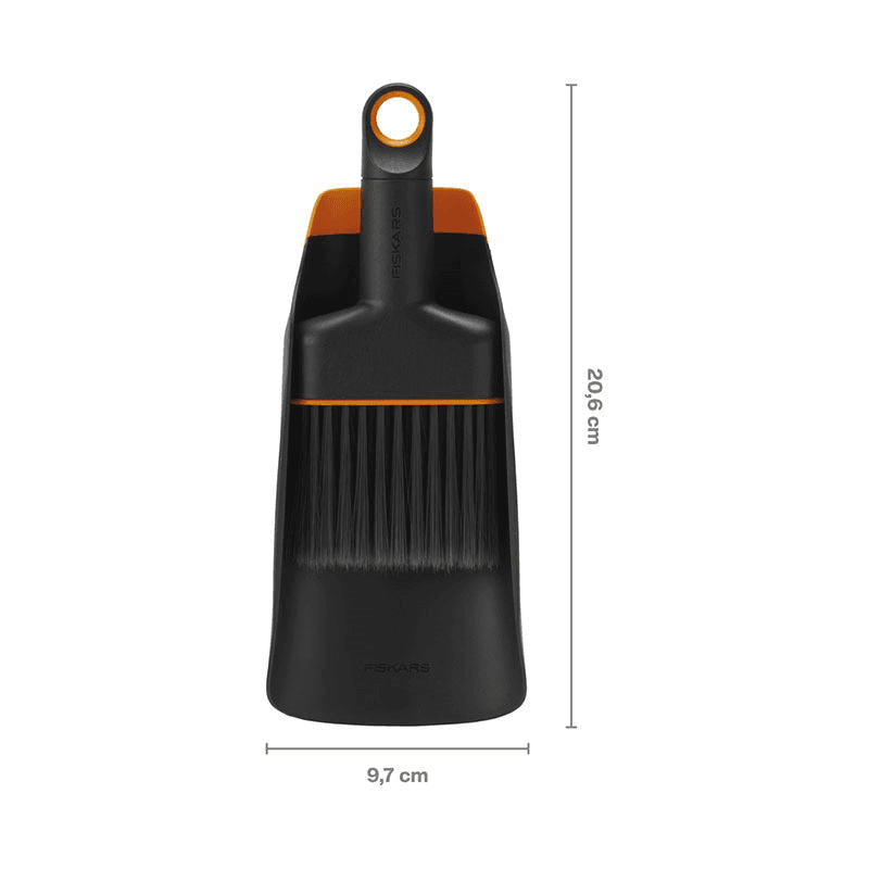Urban Gardening 2-in-1 soil Scoop and Brush, H27 x L4.8 x W9.5cm, Black