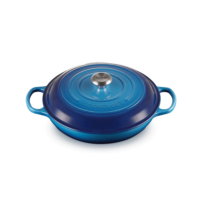 Signature Cast Iron Shallow Casserole, 30cm, Azure