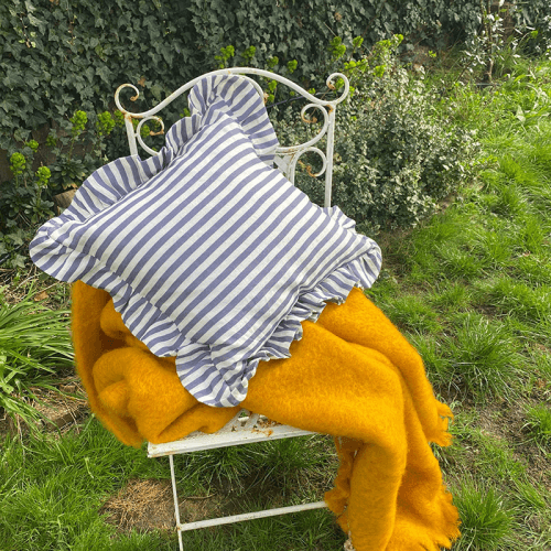 Image showing the Candy Stripe Cushion Cover, 45 x 45cm, Blue product.