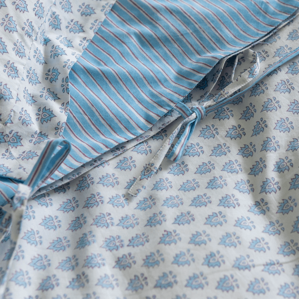 Pomily King Size Duvet Cover, Blue