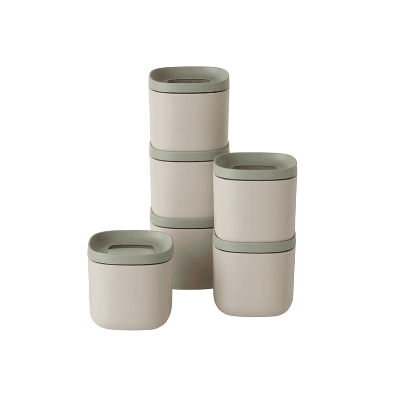 Leo Balance 6 Piece Small Food & Spices Container Set, Mint