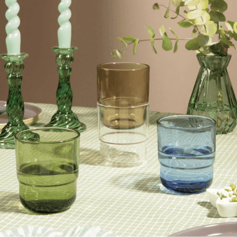 Short Night & Day Set of 4 Glasses, 350ml, Dusk