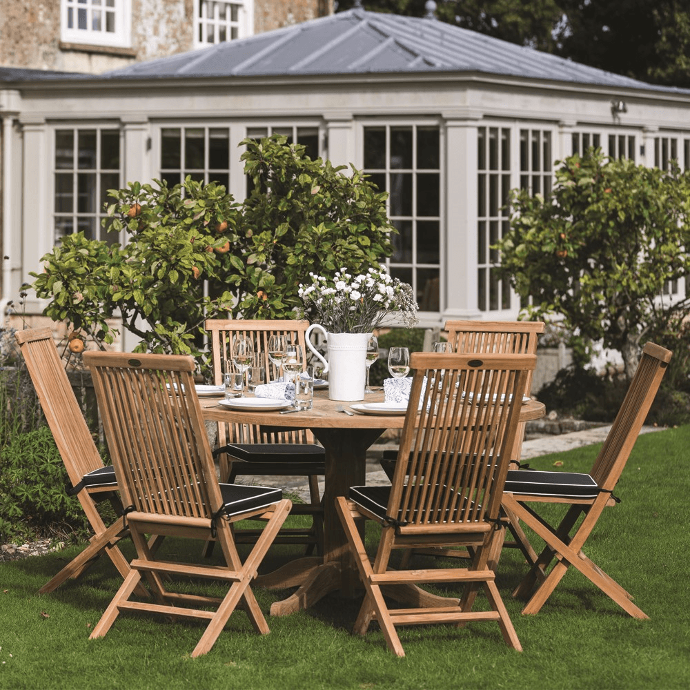Snapdragon Folding Dining Chair, Teak
