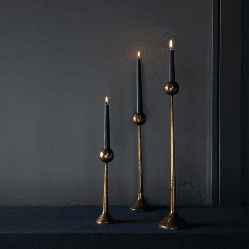 Image showing the Irrawaddy Candle Stick, H31cm, Brass product.