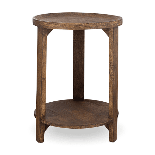 Image showing the Triveni Mango Wood Side Table, Walnut product.