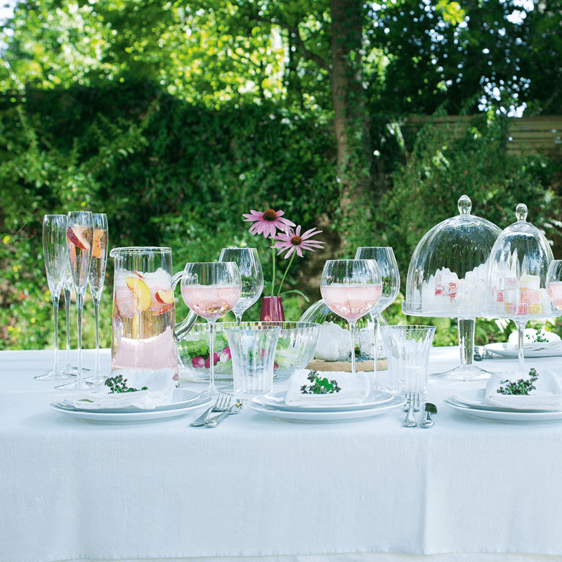 Aurelia Champagner Saucers Set of 2, 300ml, Clear Optic