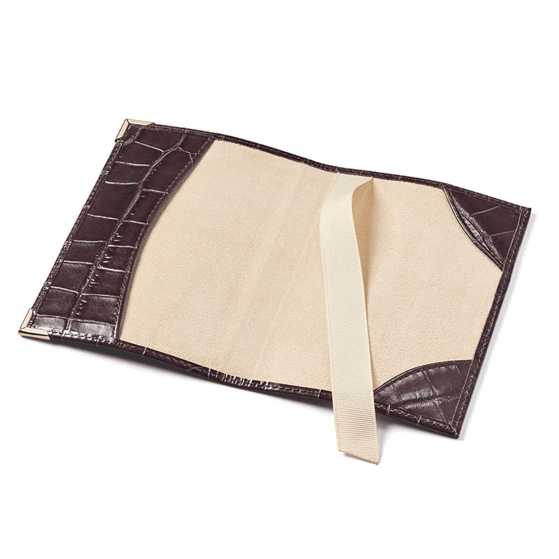 PlainPassport Cover, L14 x W9.5cm, Amazon Brown Croc