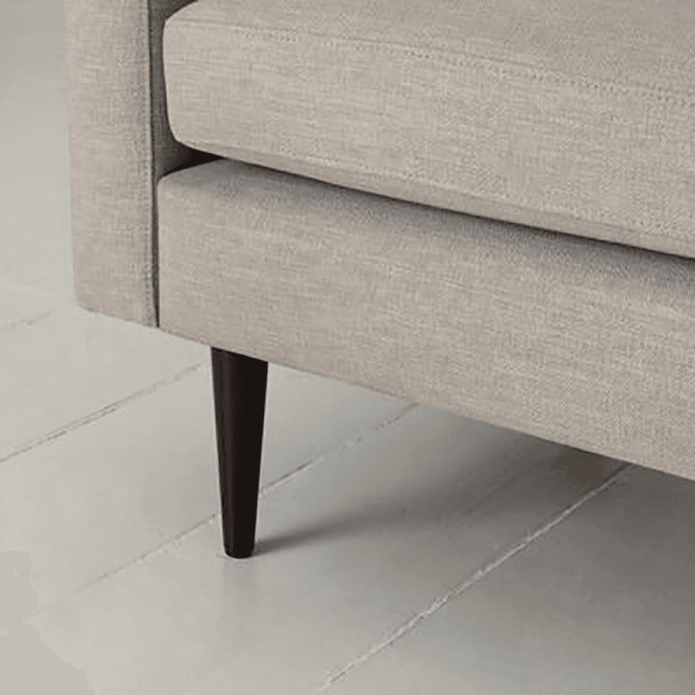 Model 01 2 Seater Linen Sofa, Pumice