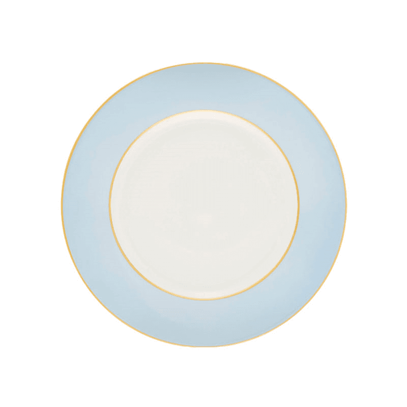 Sous Le Soleil Dessert Plate, D22.5cm, Matt Gold Classic Ice Blue