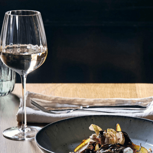 Image showing the Pembroke Set of 4 White Wine Glasses, Clear product.