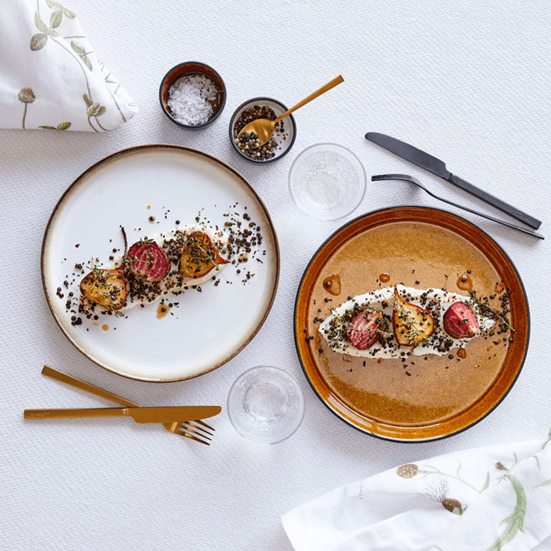 Gastro Plate, D27cm, Amber