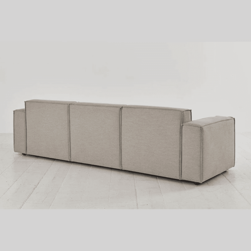 Model 03 3 Seater Linen Sofa, Pumice
