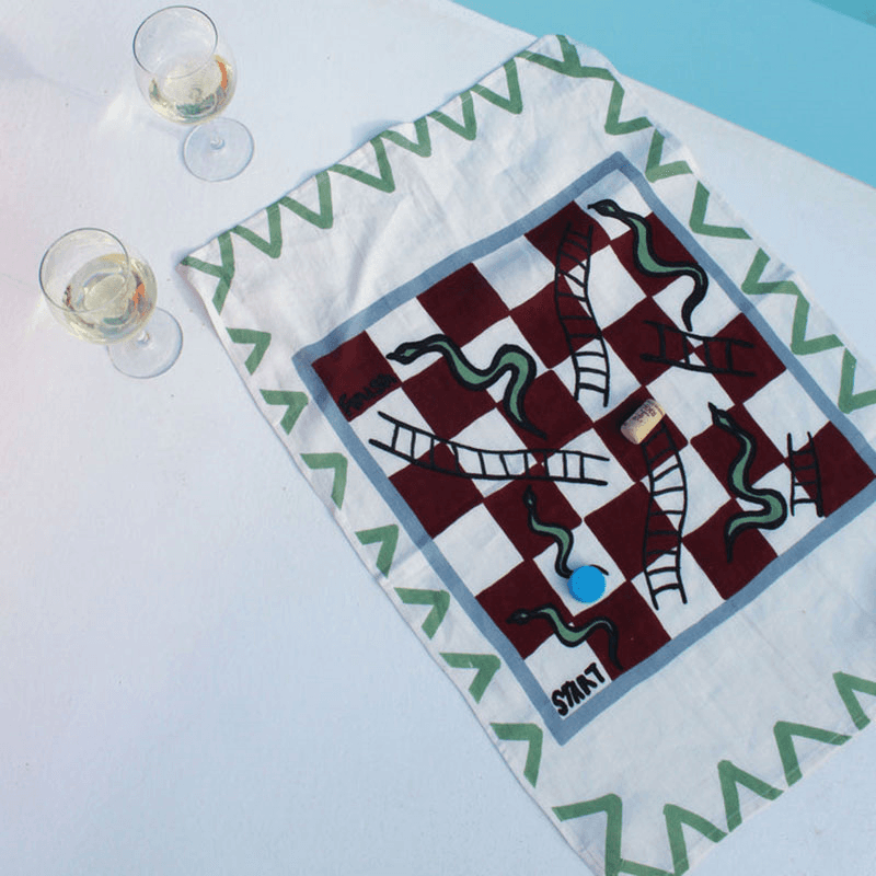 Snakes & Ladders Teatowel, 50 x 70 cm