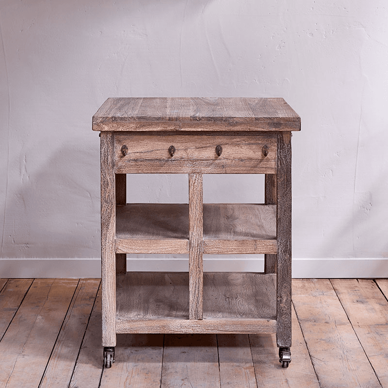 Tivu Butchers Block, H94cm, Reclaimed Wood