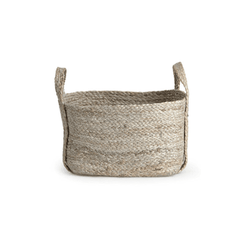 Image showing the Arbroath Rectangular Jute Basket, H34cm, Natural product.