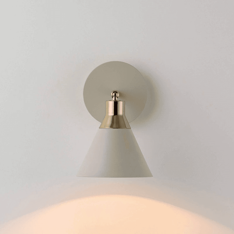 Cone Wall Light, H13.5cm, Sand