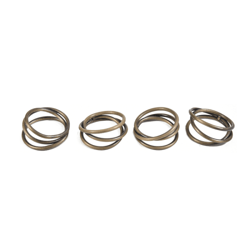 Image showing the Napkin Rings, Brompton, Antique Brass, Set of 4 product.