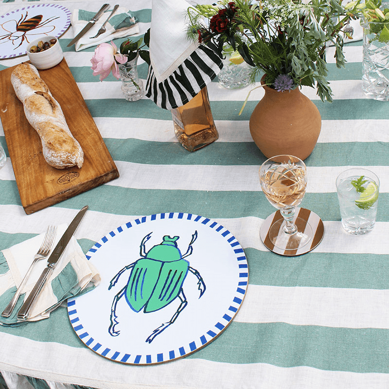 Beetle Placemat, D28cm, Multi