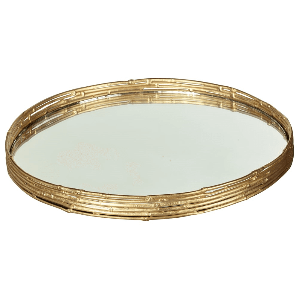 Bamboo Tray, Brass