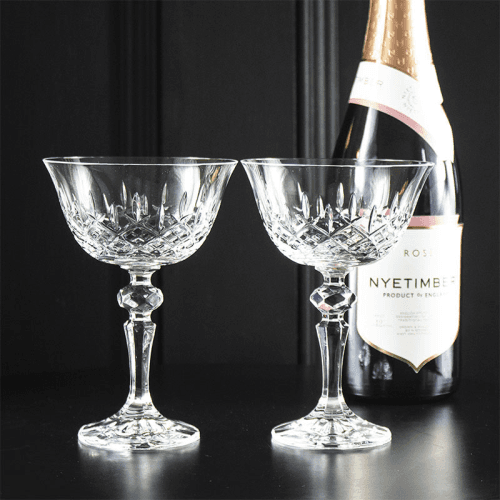 Image showing the London Set of 2 Champagne Coupes, 180ml, Clear product.
