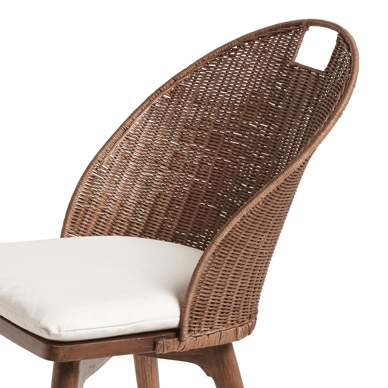 Panela Rattan Dining Chair, Chestnut