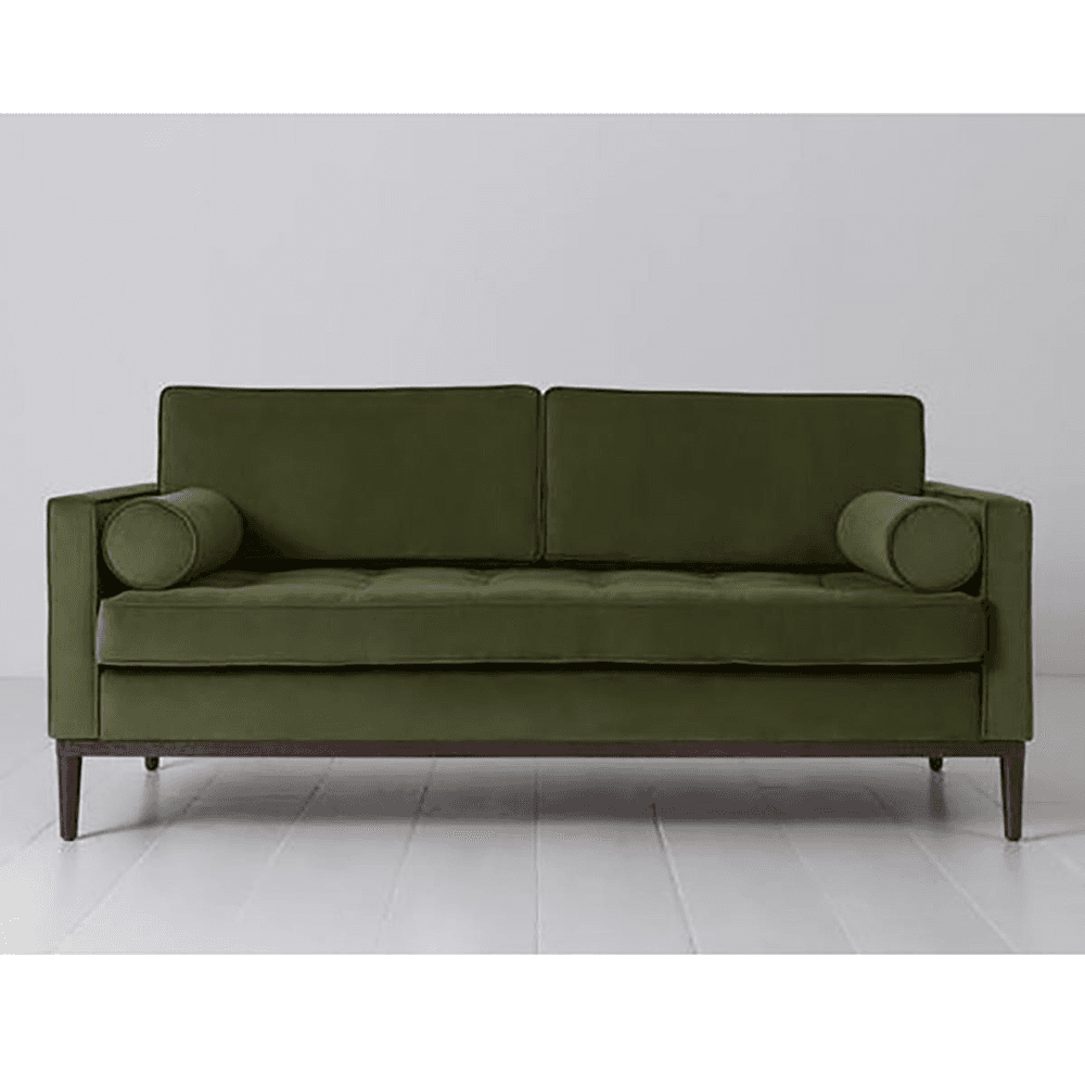 Model 02 2 Seater Velvet Sofa, Vine