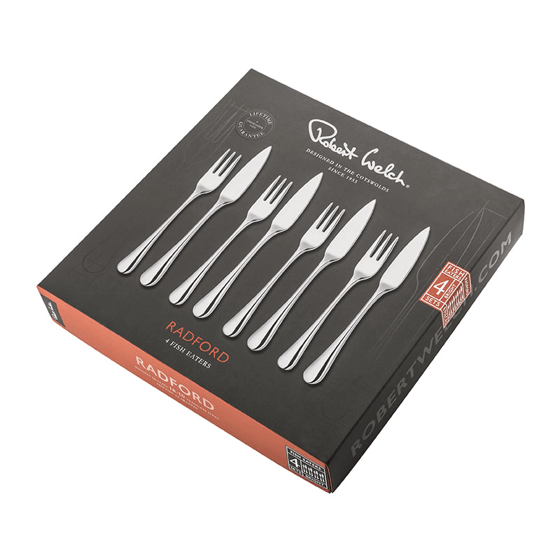 Radford Bright 4 Piece Fish Eater Set, Stainless Steel