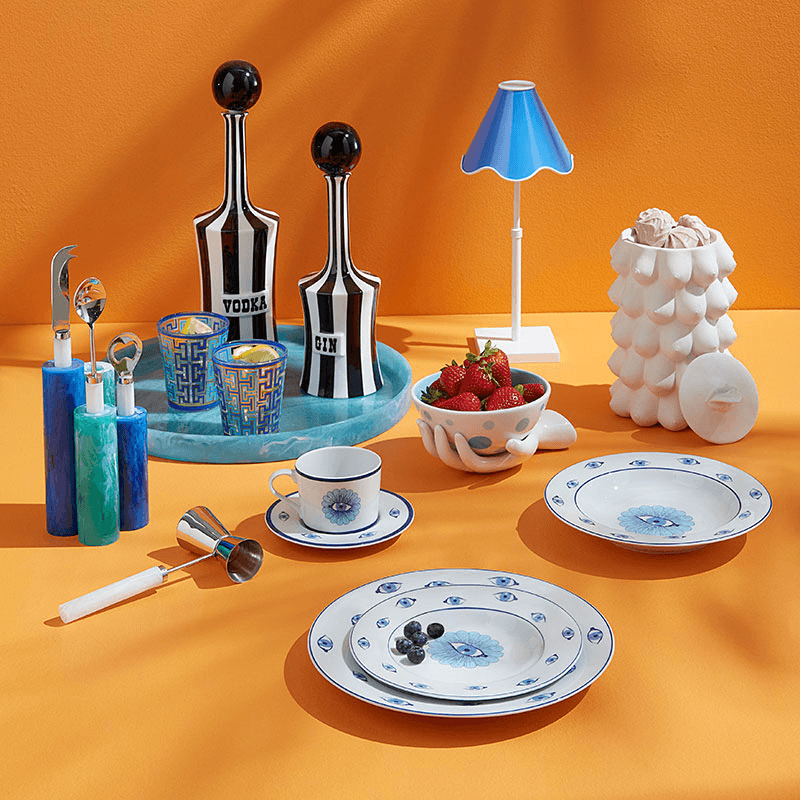 Mustique Barware Set, Blue