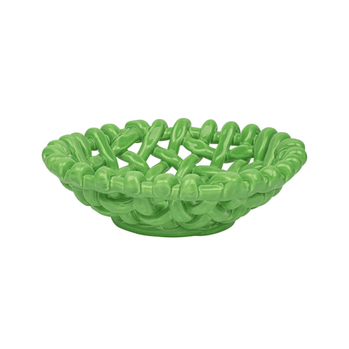 Image showing the Juicy Basketweave Bowl, D31cm, Apple Green product.