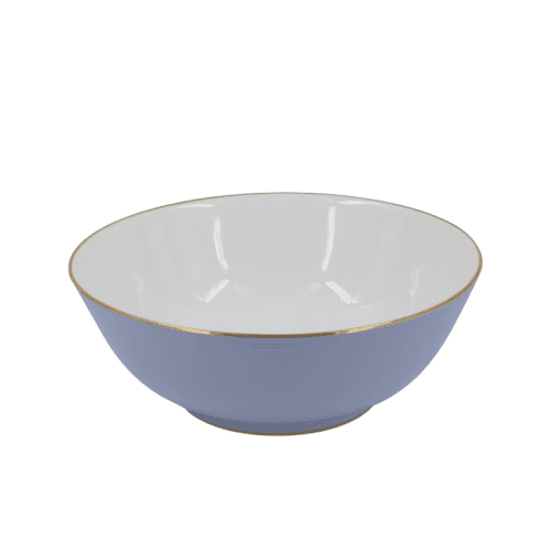 Image showing the Sous Le Soleil Open Vegetable Dish, W9 x L25cm, Matt Gold Classic Ice Blue product.