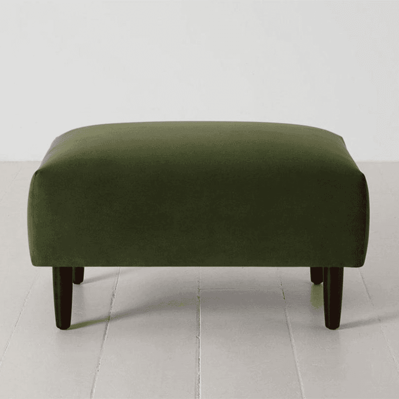 Model 05 Velvet Ottoman, Vine