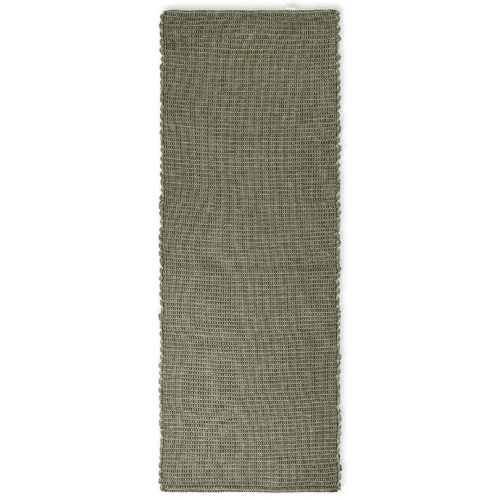 Image showing the Hazelnut Rug, H60 x W150cm, Bottle Green product.