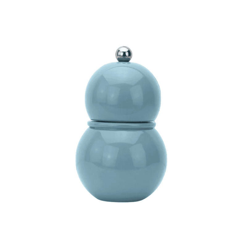 Bobbin Chubbie Salt & Pepper Mill, 12cm, Chambray Blue