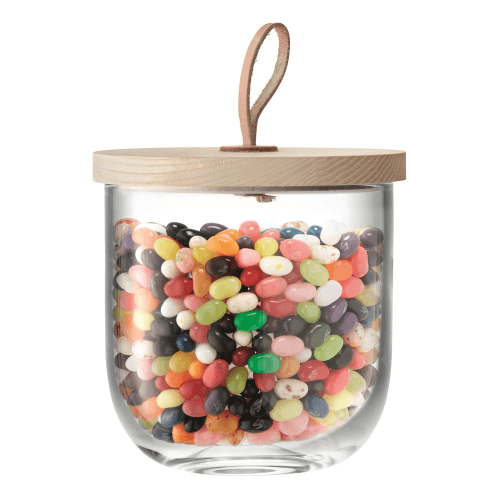 Image showing the Ivalo Storage container with ash lid, H15.5cm, clear product.