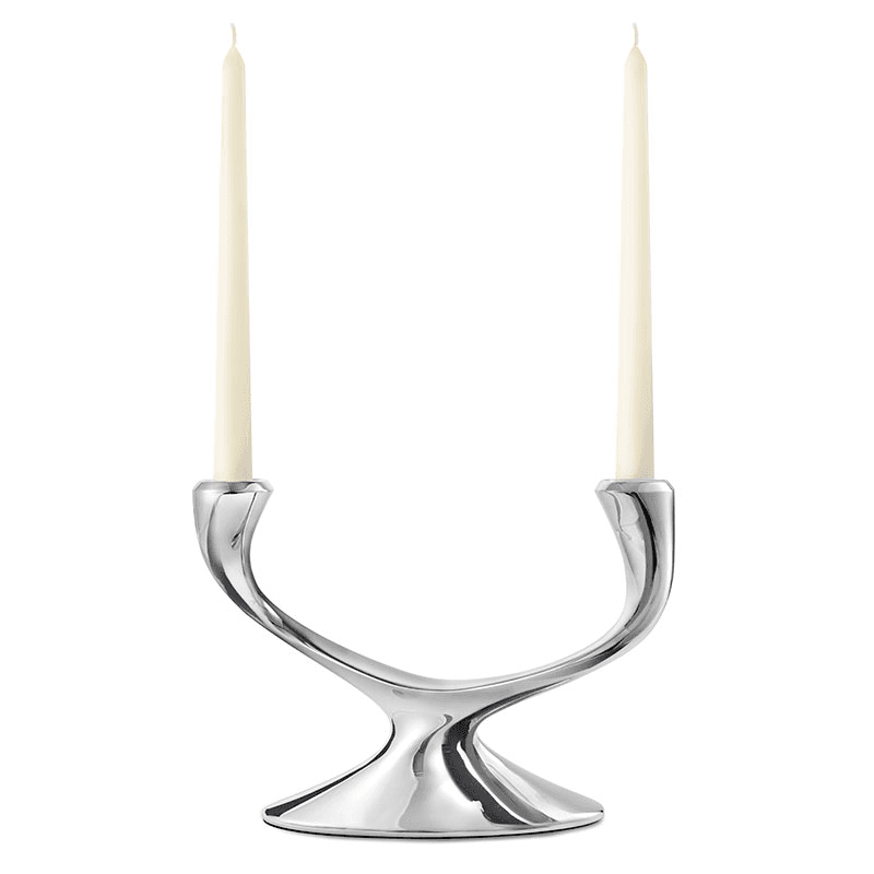 Windrush Candelabra, H19 x W26.5cm, Stainless Steel
