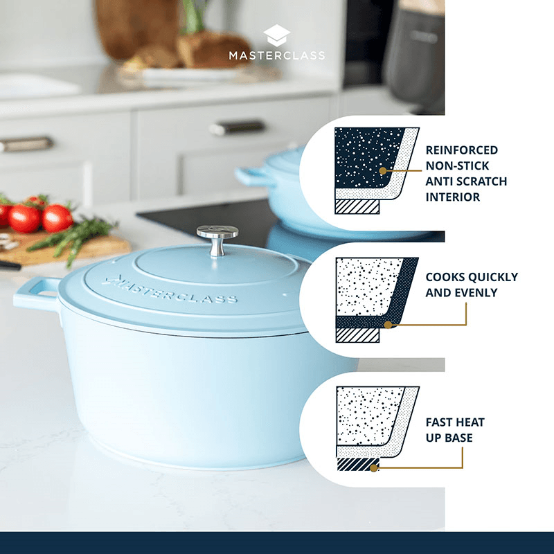 Casserole Dish, 5L, Pastel Blue
