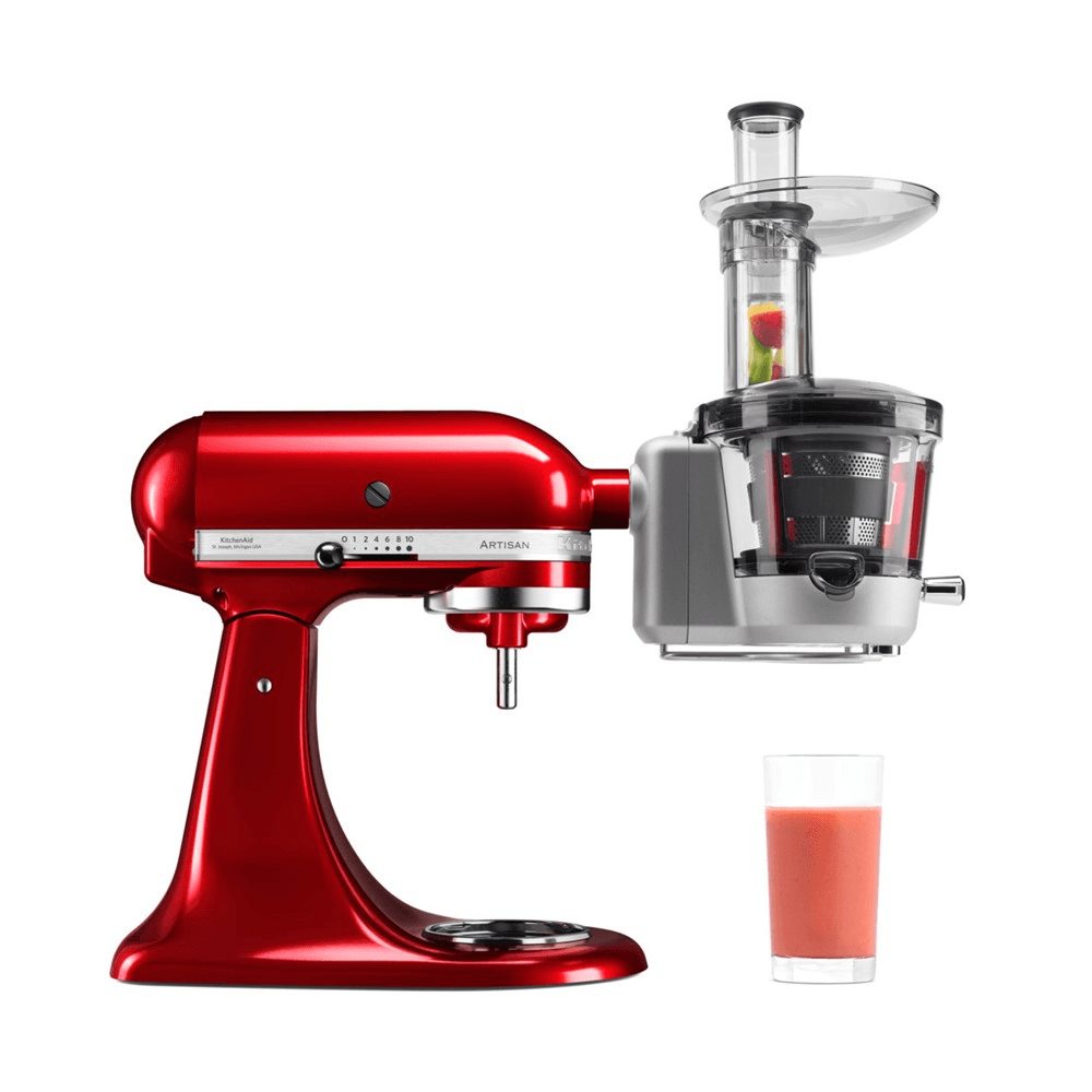 Juicer and sauce attachment for mixer