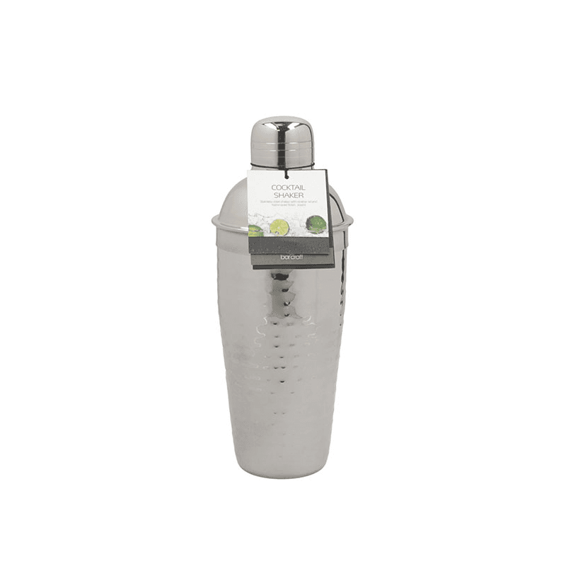 Luxury Cocktail Shaker, 700ml, Hammered Metal