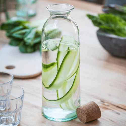 Image showing the Broadwell Bottle vase large, 30 x 9.5 x 9.5cm, glass product.