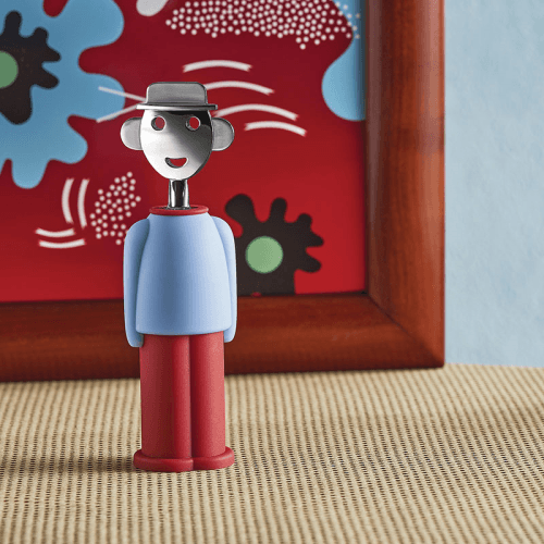 Image showing the Alessandro Corkscrew, H21cm, Blue and Red product.