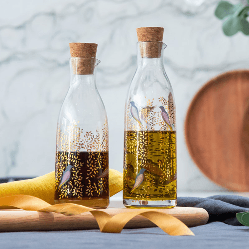 Image showing the Chelsea Glass Oli & Vinegar Set, Gold product.