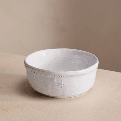 Image showing the Hillcrest Set of 4 Cereal Bowls D16cm, White product.