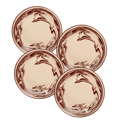 Image showing the Marbre Set of 4 Dinner Plates product.