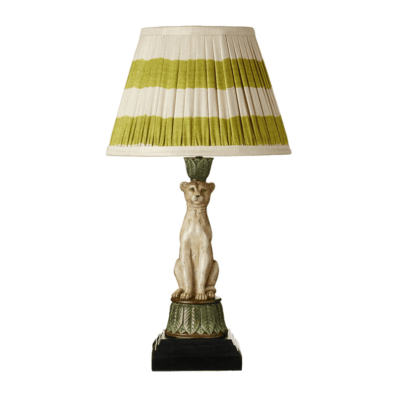 Lakadema Leopard table lamp - base only, W12cm x D12cm x H33cm