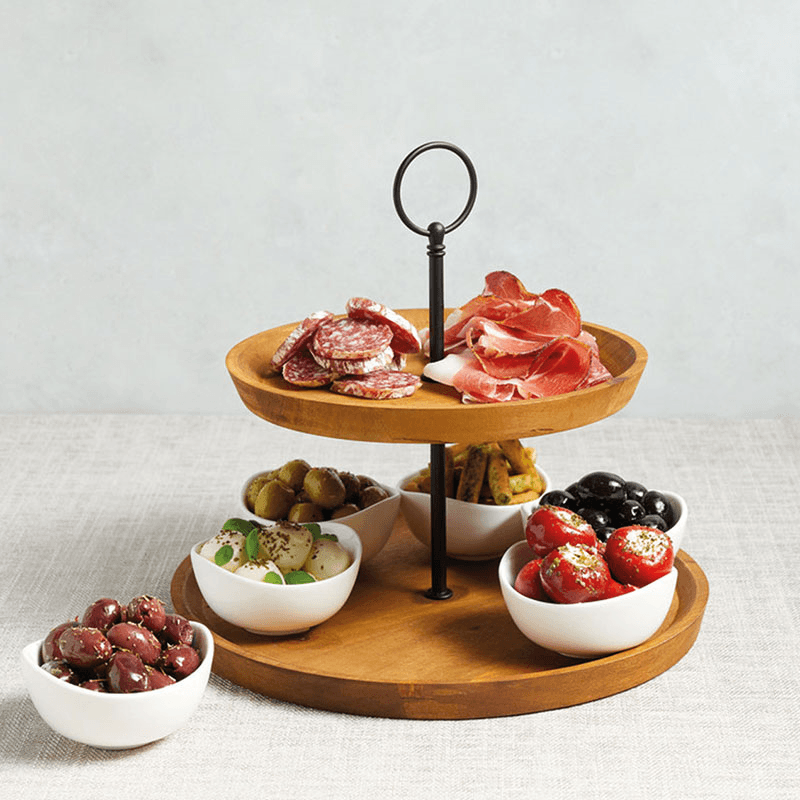 2 tier serving set, 25 x 24cm