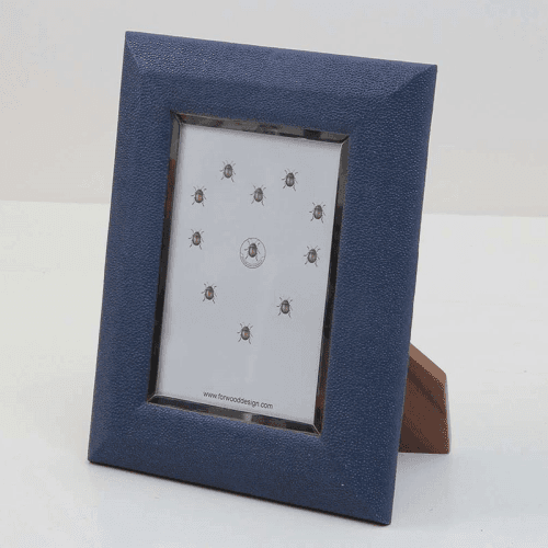 Image showing the Bella Photo  Frame, 7 x 5", Nile Blue Shagreen product.