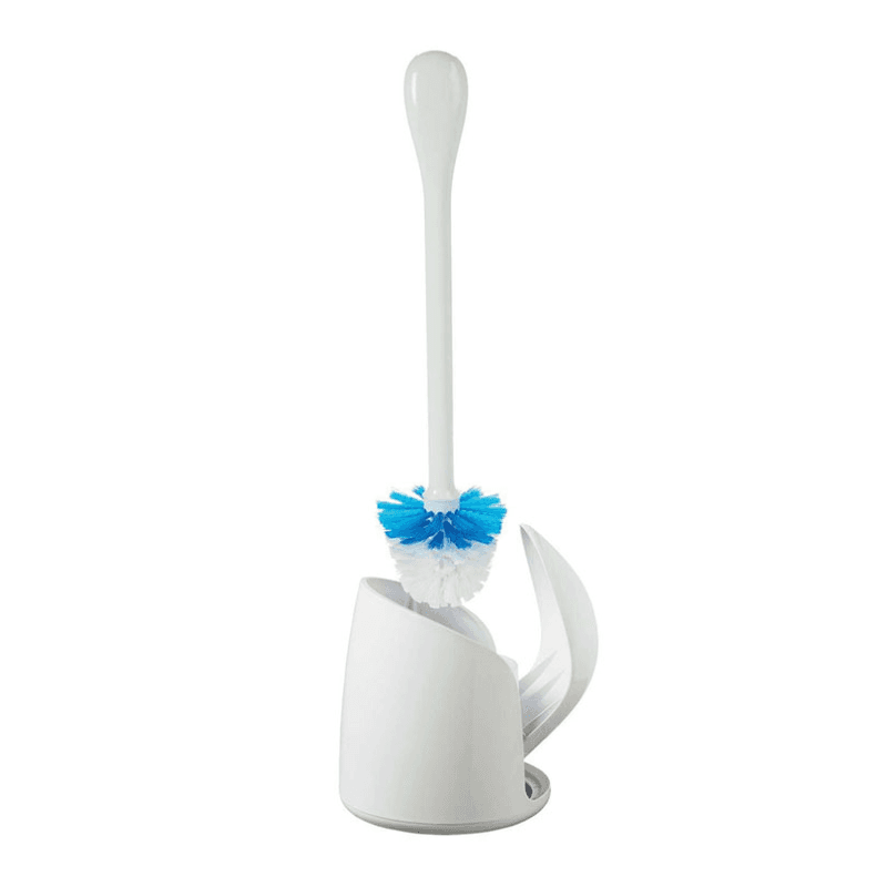 Compact toilet brush, White