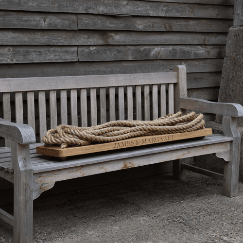 Image showing the Personalised Couple's Swing, Oak product.